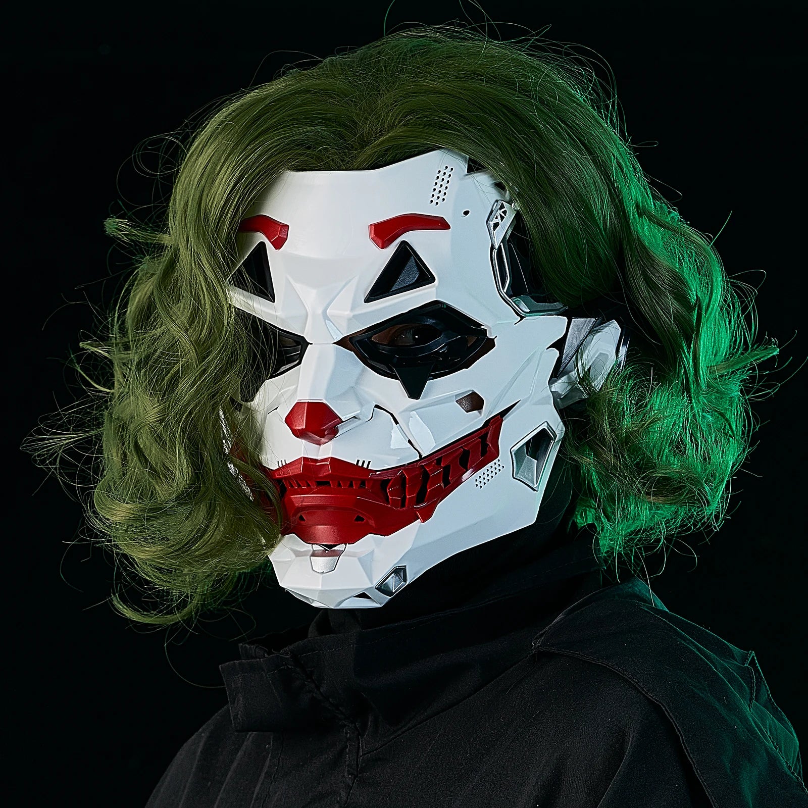 JAUPTO Futuristic Joker Mask - Perfect for Cosplay & Halloween