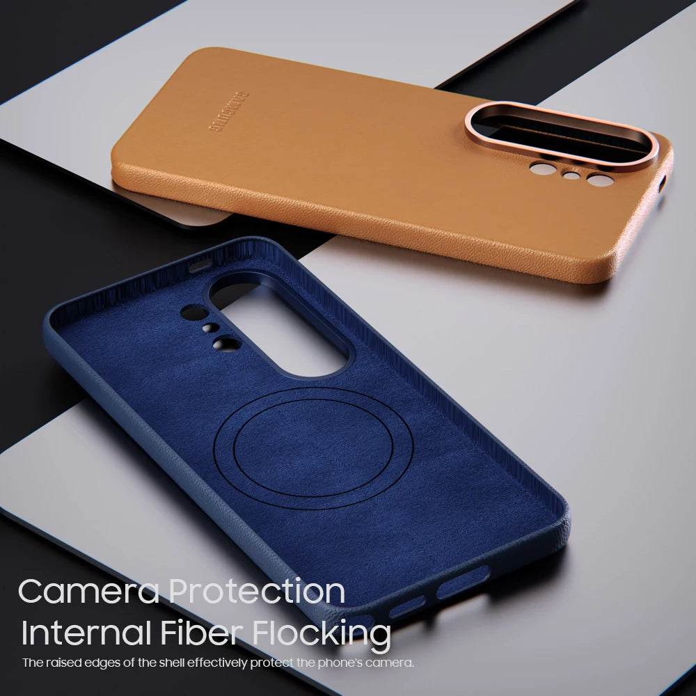 Elegant Magnetic Leather Case for Samsung Galaxy S26 Ultra/Plus