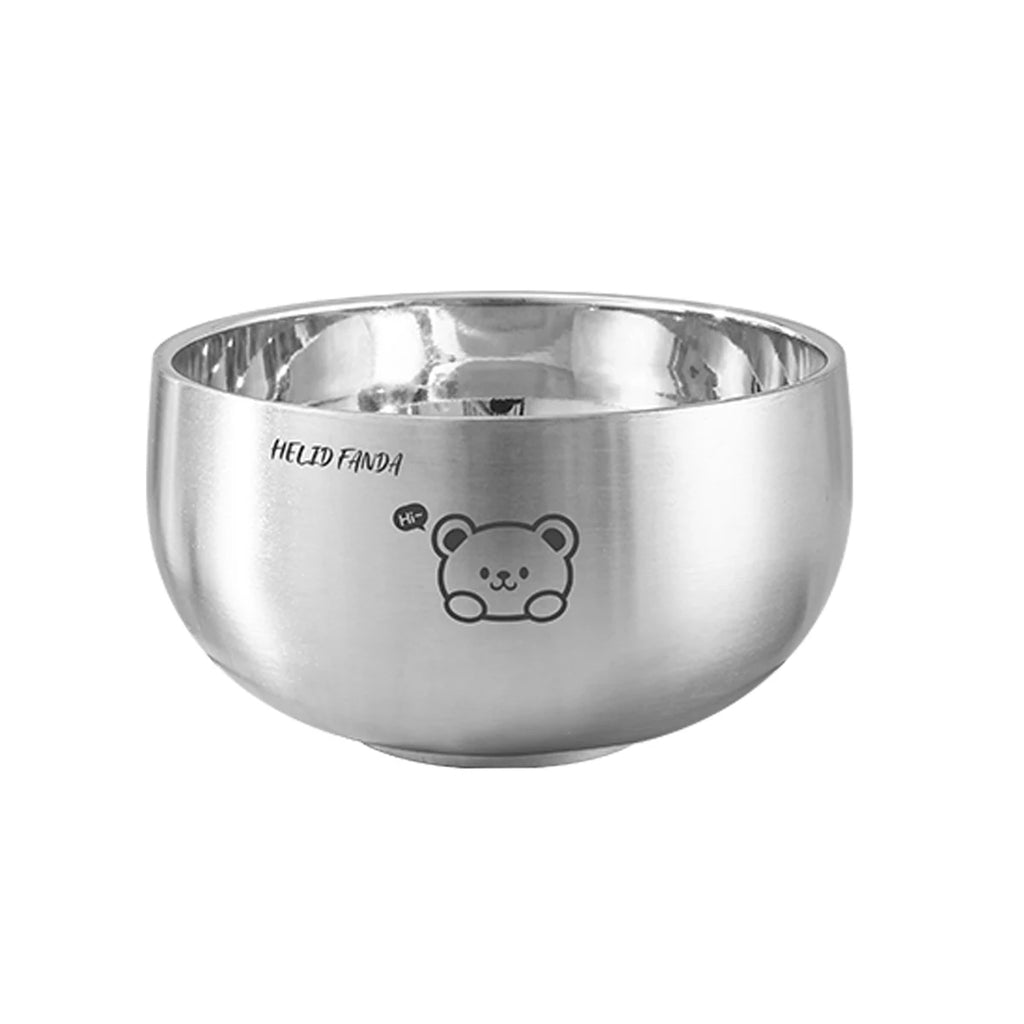 Cartoon Stainless Steel Ramen Bowl - Eco-Friendly & Safe