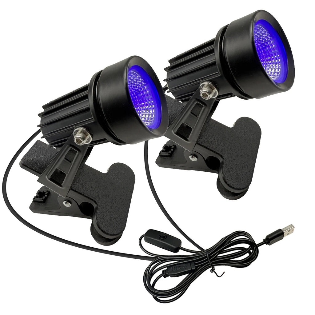 T-SUNRISE UV Projection Light with Clip for Parties & Events