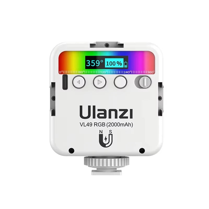 Ulanzi VL49 Mini RGB LED Video Light for Photography & Vlogging