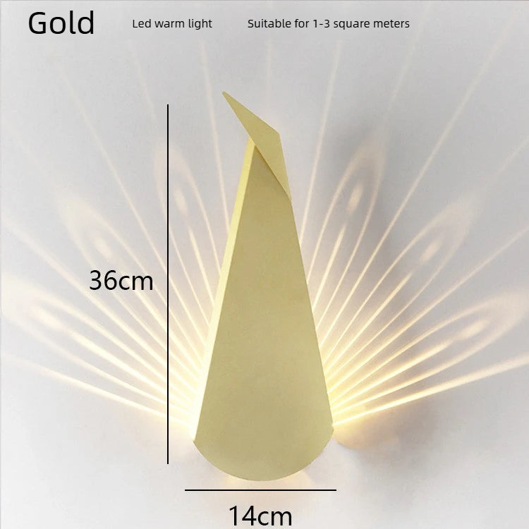 Elegant Modern Gold Wall Sconce - LED Reading Light for Home Décor