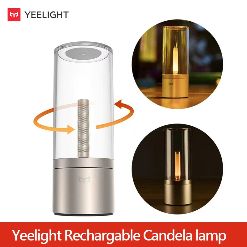 Yeelight Rechargeable Candela Lamp - Candle-Like Night Light with Dimming