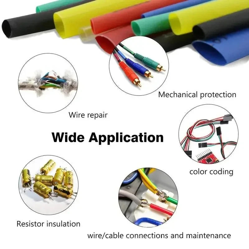 AOKIN 127/164/328/560Pcs Heat Shrink Tubing Kit with Hot Air Gun
