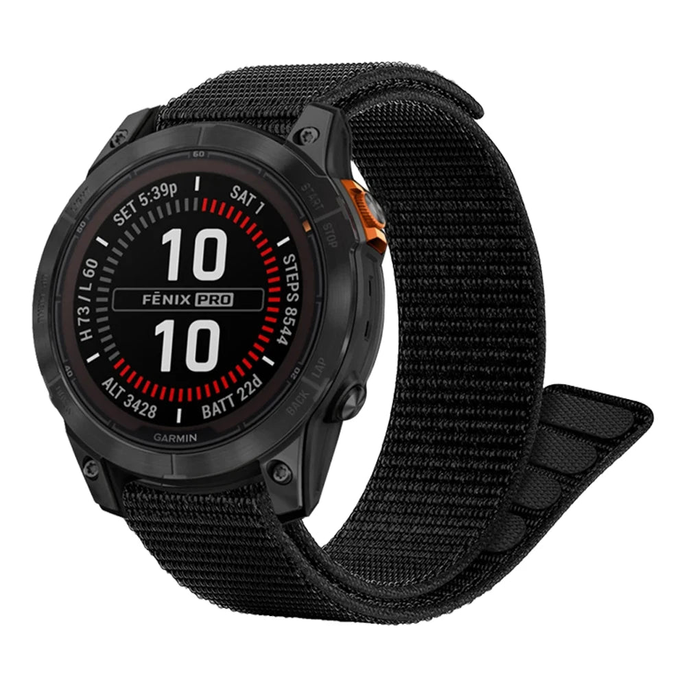 Durable Hook Loop Nylon Strap for Garmin Fenix & Forerunner Watches