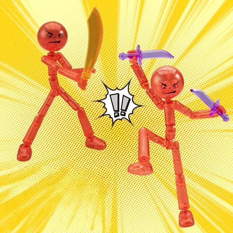 Movable 3D Printing Mannequin - Customizable Stickman Action Figure