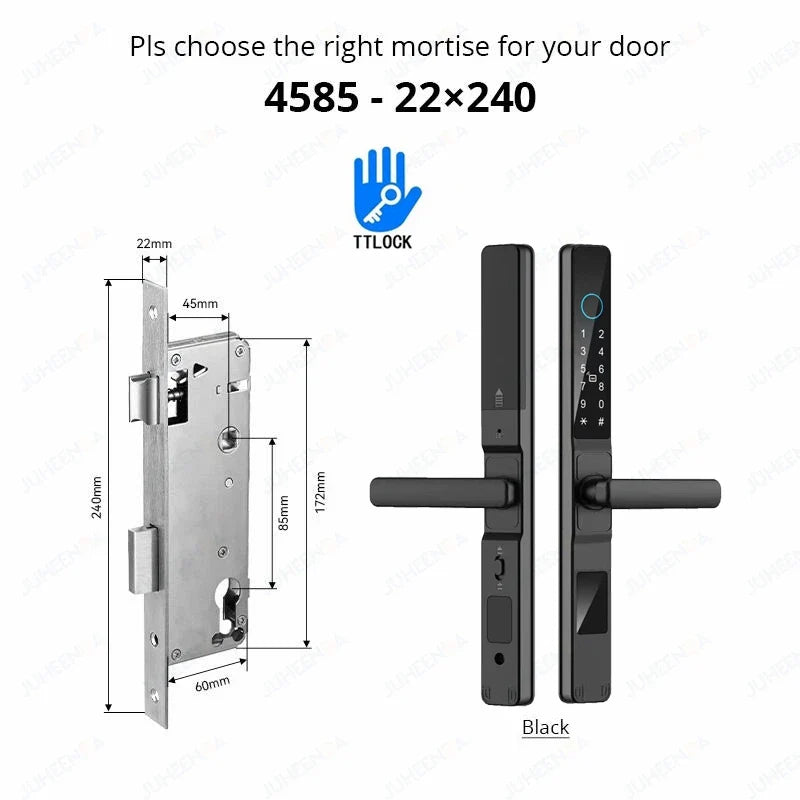 Smart Waterproof Sliding Door Lock with TTLock & Alexa Integration