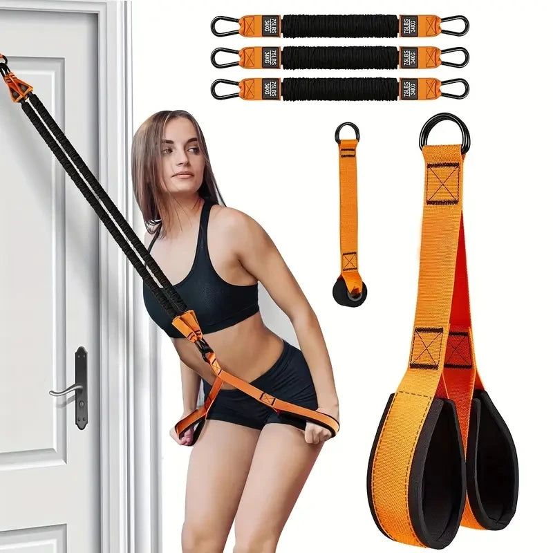 Fitness Assistance Elastic Training Belt with Tension Rope