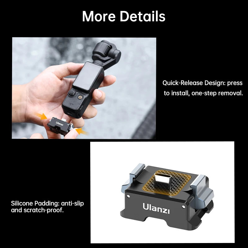 Ulanzi PK-10 Expansion Adapter for DJI Osmo Pocket 3 - Versatile Mount