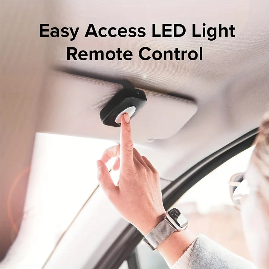 Remote Control Baby Car Mirror with Soft LED Light - Shatterproof Design