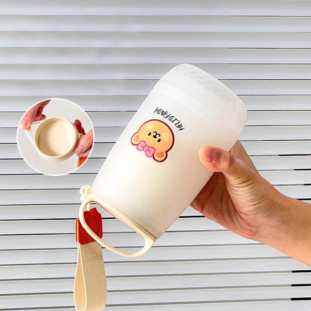 400ML Portable Heat-Resistant Water Bottle - Leak-Proof Design