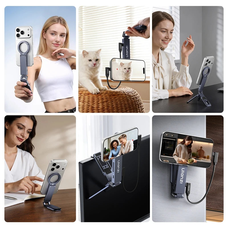 Ulanzi 2-in-1 SSD Enclosure & MagLock Phone Stand for Content Creators