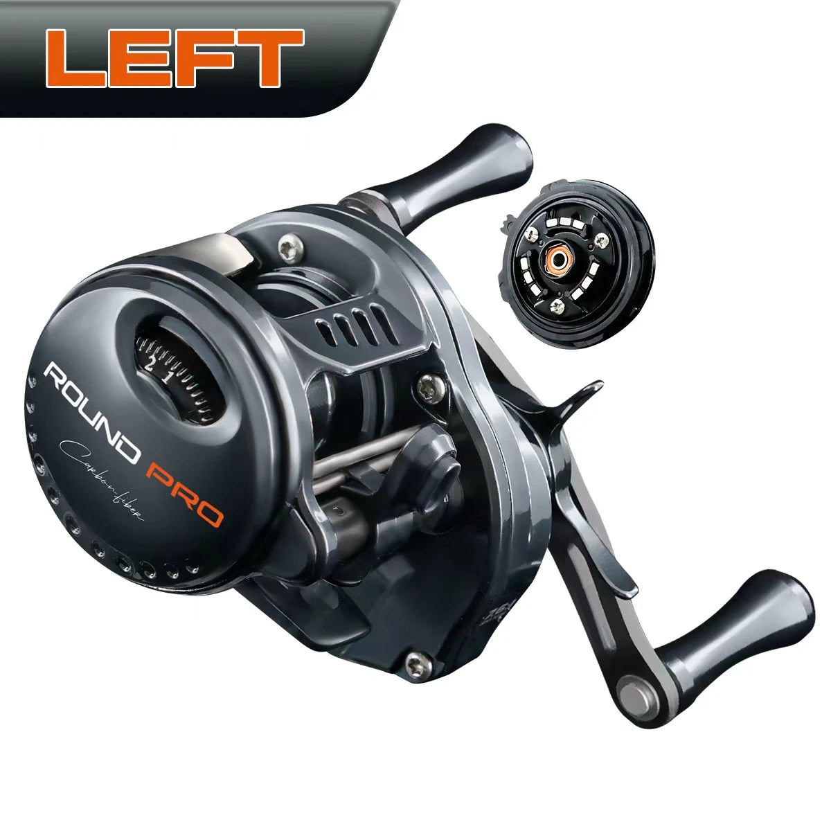 SEASIR Ultralight Carbon Fiber Baitcasting Fishing Reel 7.6:1 Drag
