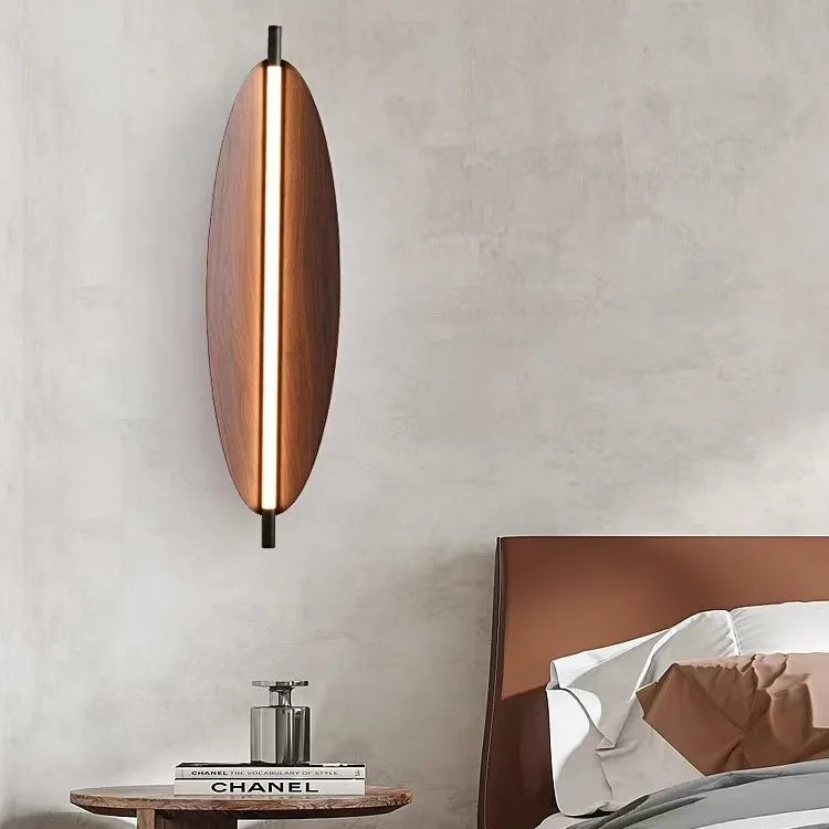 Minimalist LED Wall Lamp - Modern Leaf Design for Living Room & Bedroom