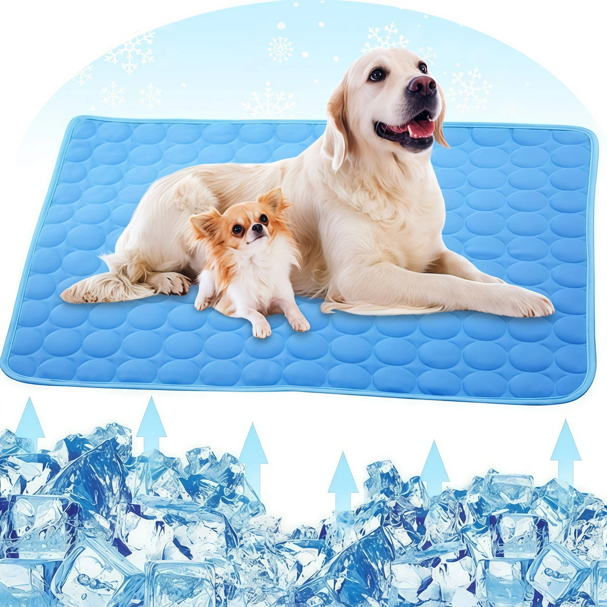 Cooling Pet Mat | Summer Dog & Cat Ice Silk Blanket - Breathable & Washable
