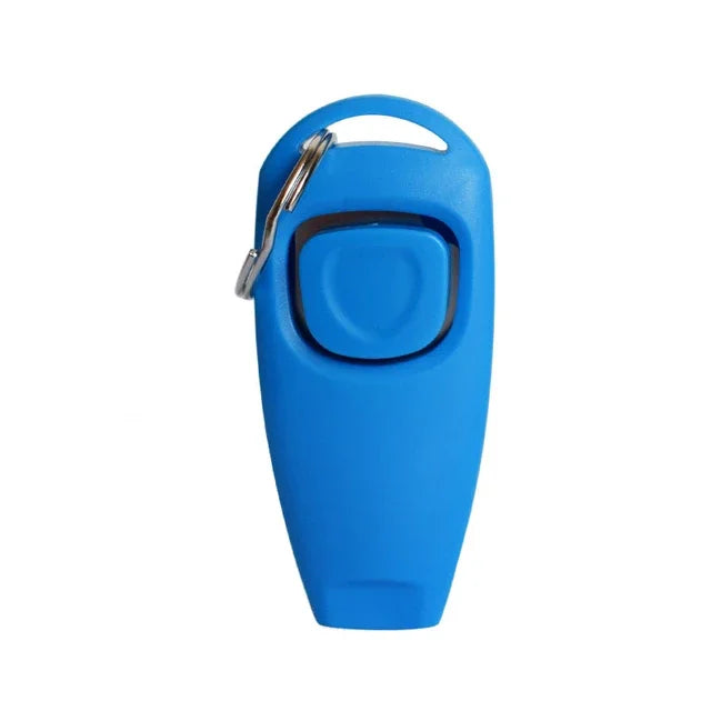2-in-1 Dog Training Clicker & Whistle Aid Tool with Key Ring