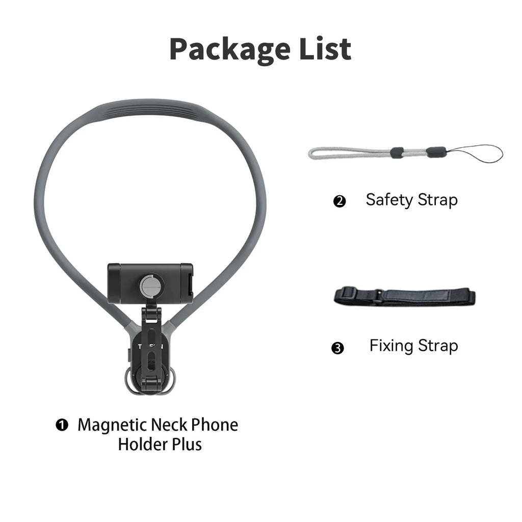 TELESIN 360° Neck Mount - Hands-Free Smartphone Photography Tool