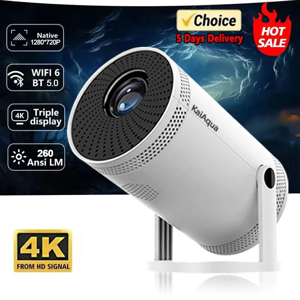 KaiAqua 4K Smart Projector - Premium Home Cinema Experience