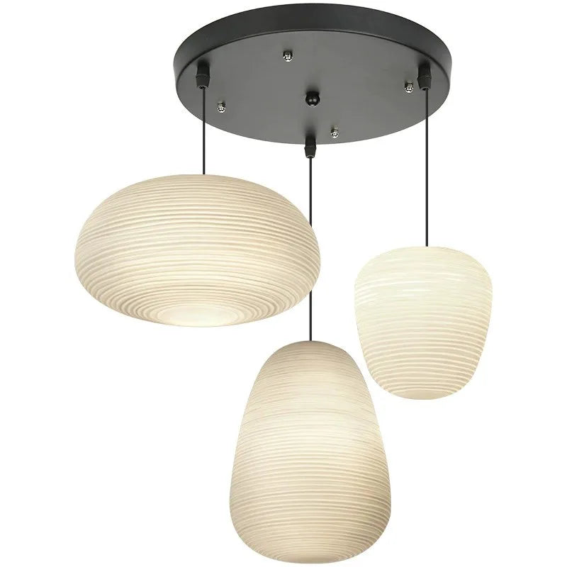 Elegant LED Cocoon Pendant Light - Modern Wabi-Sabi Design