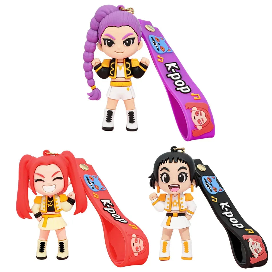 Cute 3D Printed Anime Keychains - Perfect Gift for Fans!