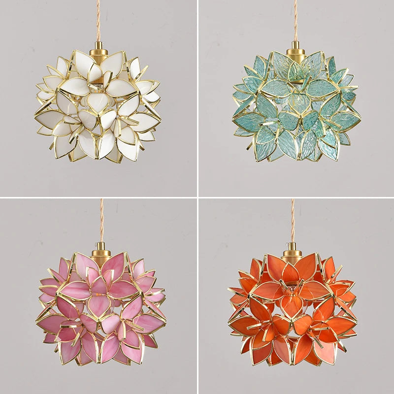 Nordic Copper Glass Pendant Light - Stylish LED Fixture for Home