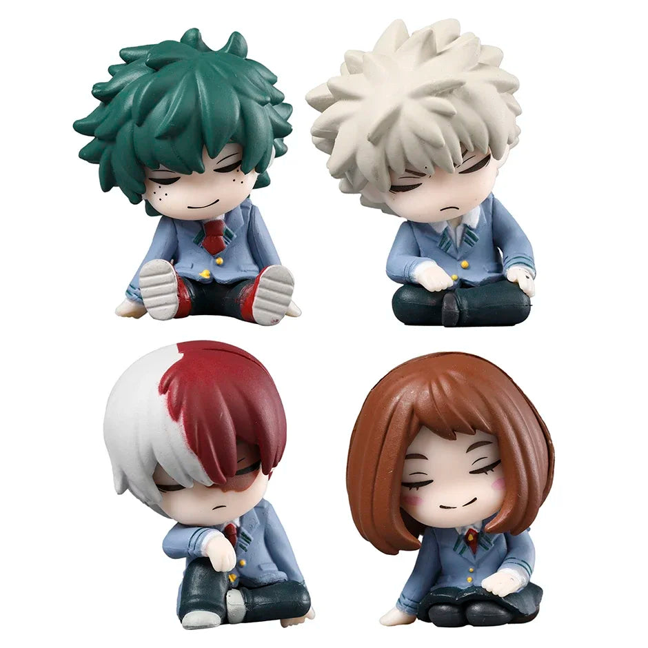 My Hero Academia PVC Collectible Doll Set - 4 Character Figures