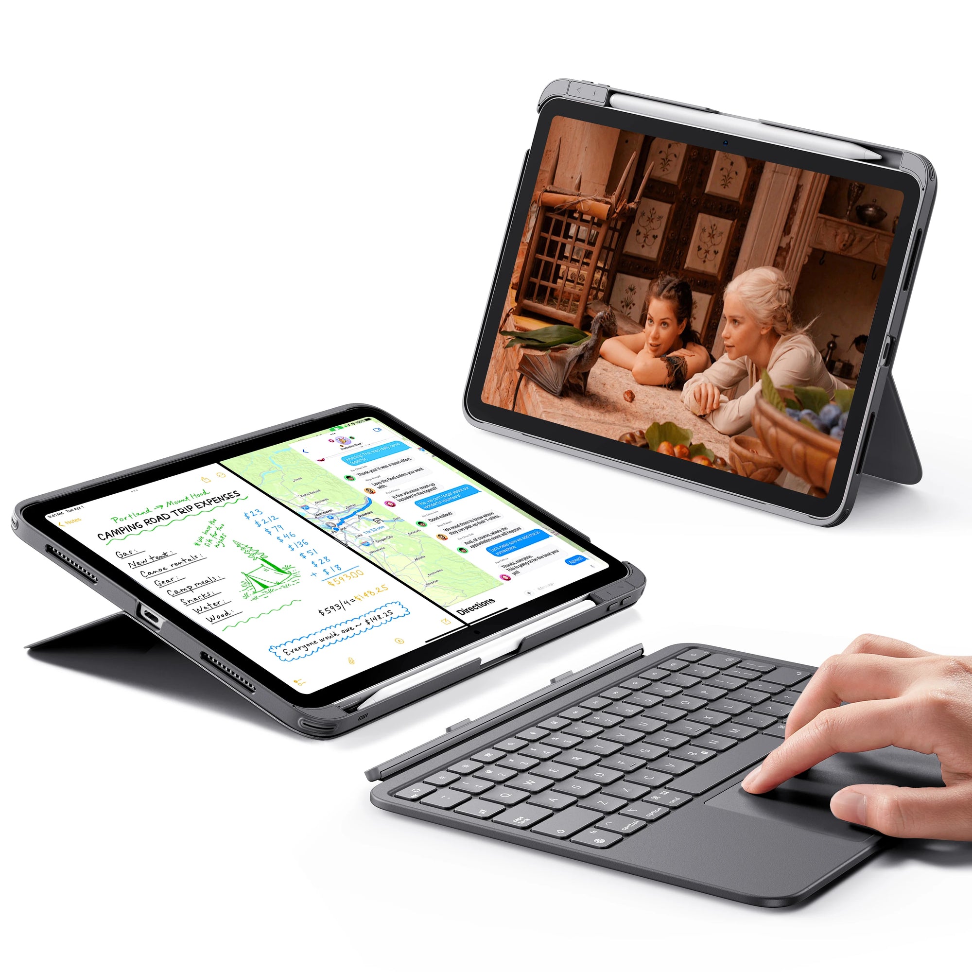 ESR UltraLight iPad Keyboard Case with Magnetic Detachable Design