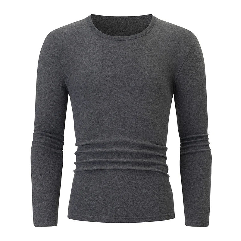 Men's Warm Long Sleeve Casual T-Shirt - Comfortable & Stylish