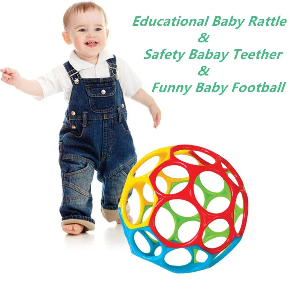 Soft Baby Rattle Ball Toy - Educational Teether for Newborns & Infants