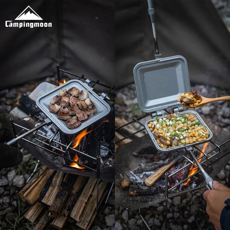 Non-Stick Double-Sided Toast Clamp for Camping Breakfasts