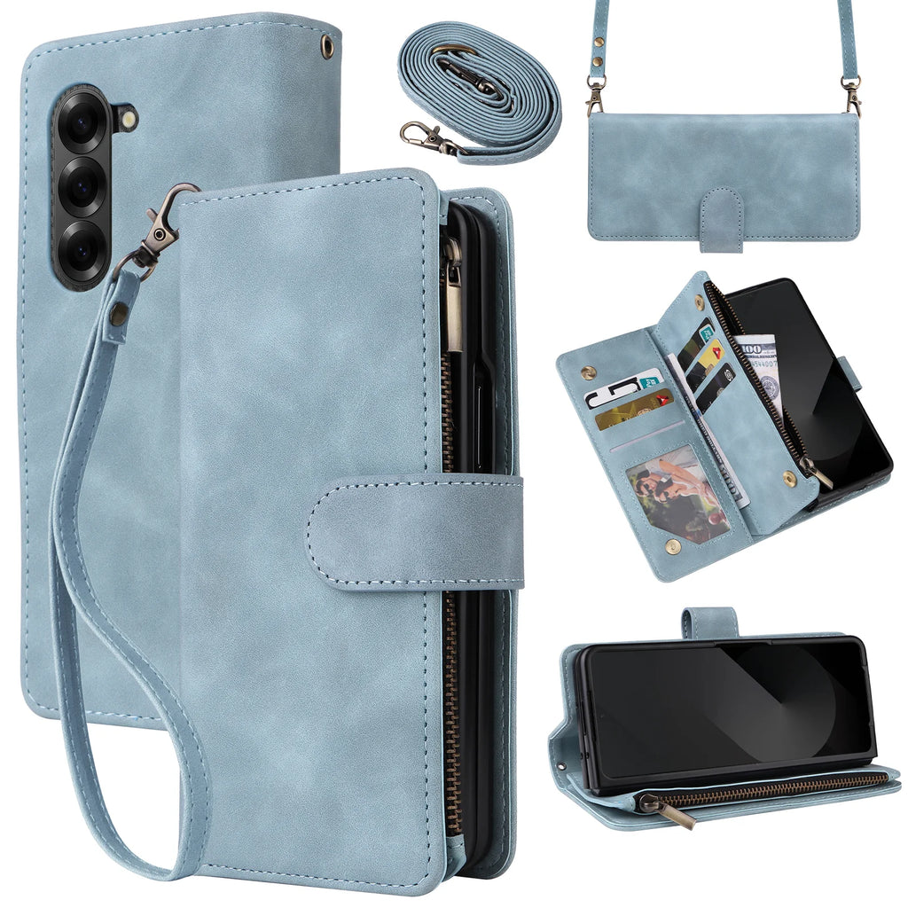 Stylish Premium Leather Wallet Case for Samsung Galaxy Z Fold