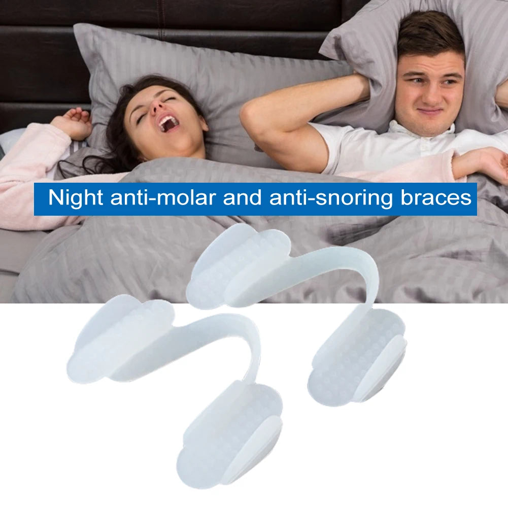 2-Pack Silicone Teeth Splints - Nighttime Grinding Protector