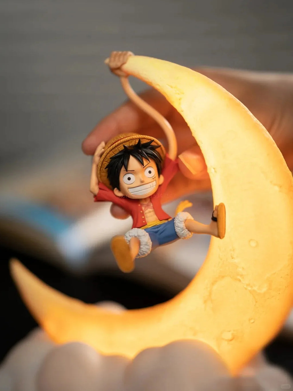 Charming Anime Character Night Light - Magnetic Control Moon Lamp