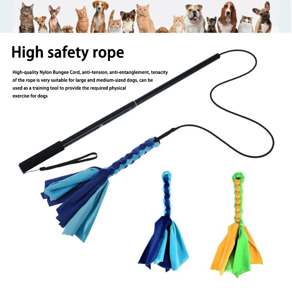 Active Dog Chase Toy - Durable Flirt Pole for Training & Exercise