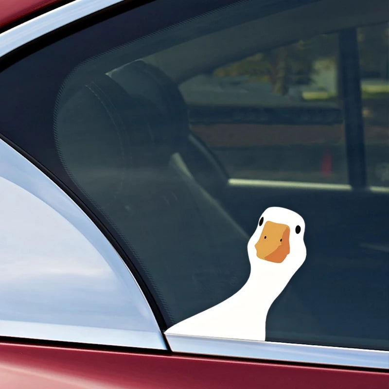 Adorable Weatherproof Vinyl Duck Decal for Cars & Trucks