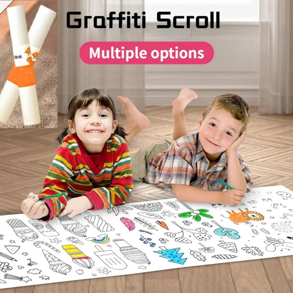 TBJOY Kids DIY Drawing Roll - Creative Coloring & Art Scroll