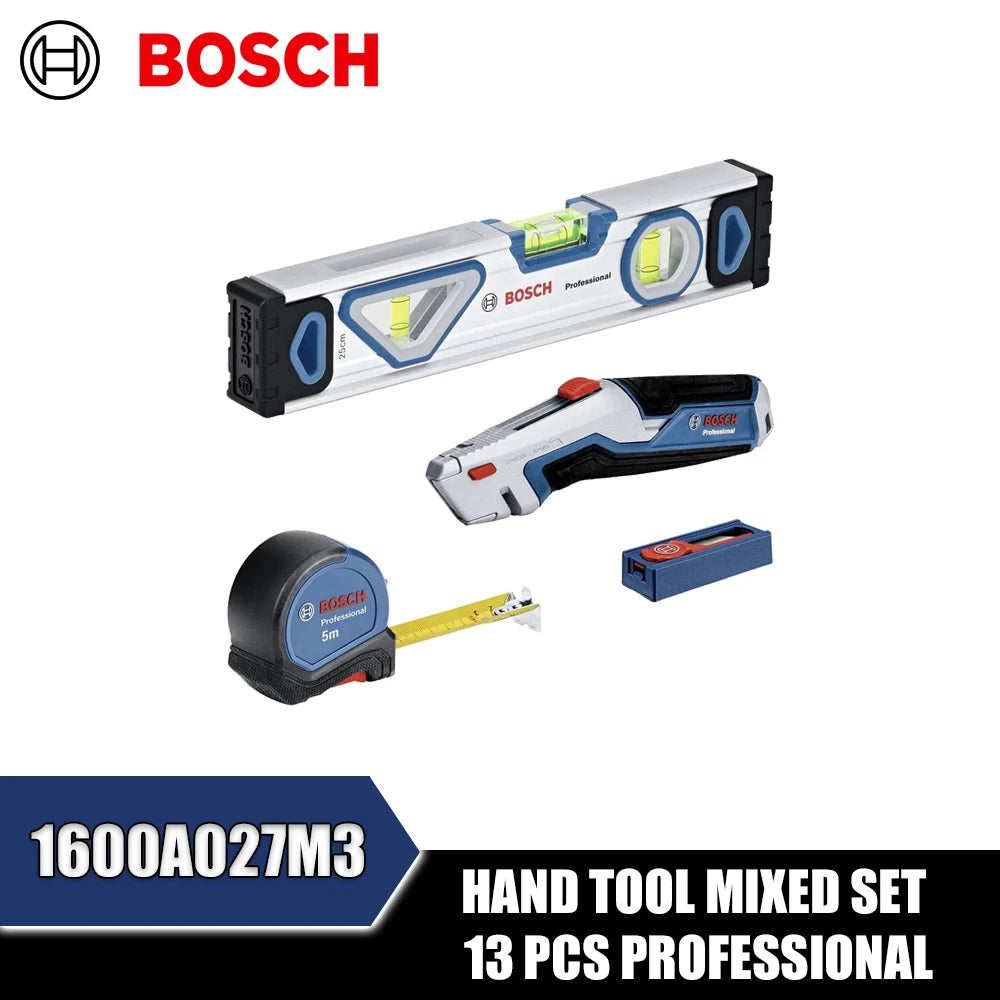 BOSCH 13-Piece Hand Tool Mixed Set - Essential Professional Accessories