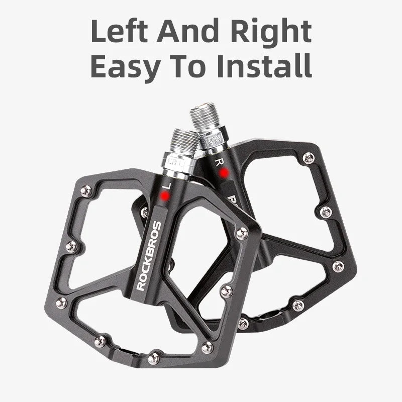 ROCKBROS Ultralight Anti-Slip Aluminum Bicycle Pedals for Better Cycling
