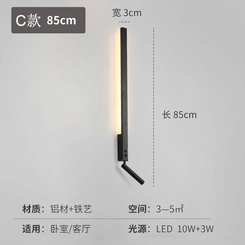 Modern Rotating Spotlight LED Wall Lamp for Living Room & Bedroom