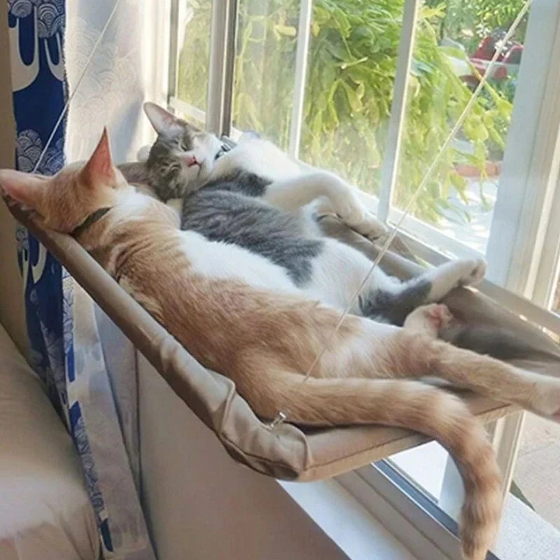 Cat Window Hammock - Washable Suction Shelf Bed for Feline Relaxation