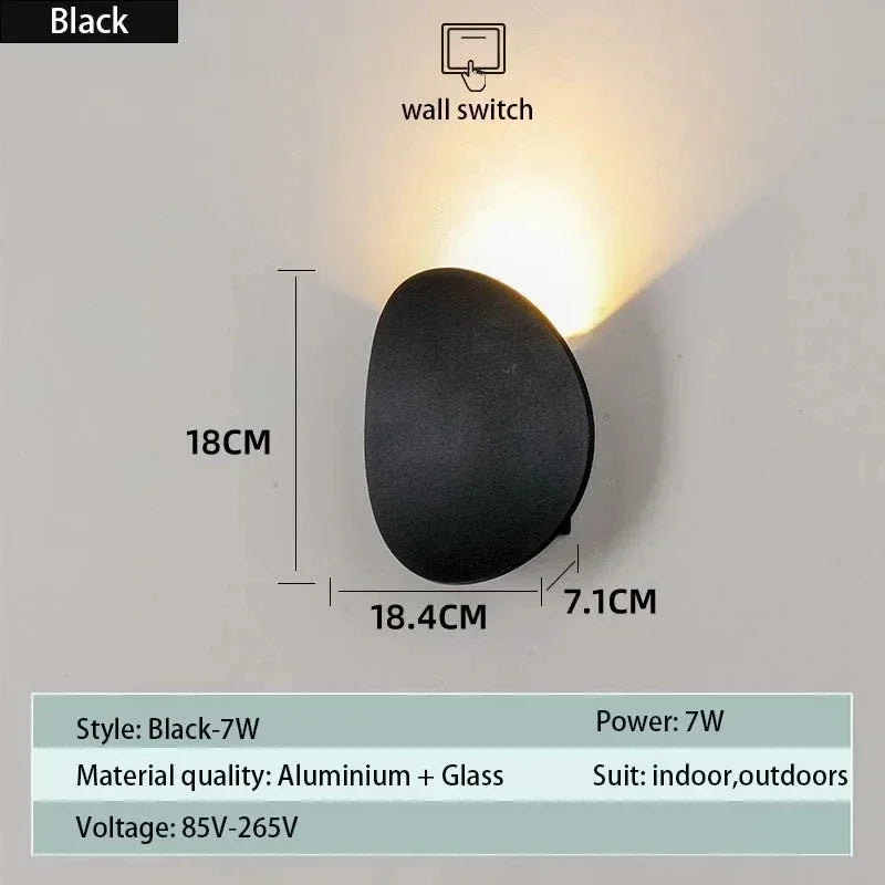 Pumous Outdoor LED Wall Lamp | Waterproof Modern Lighting for Home
