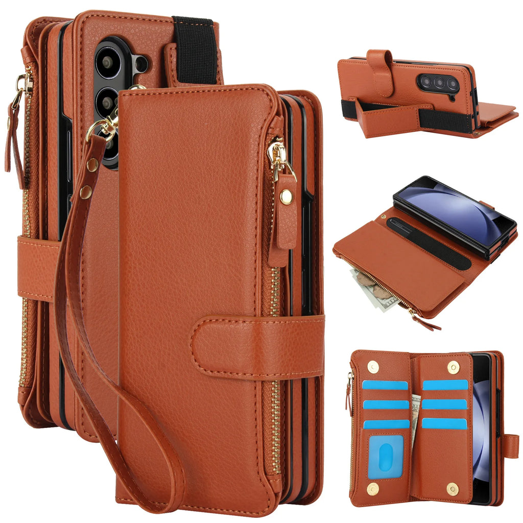 Stylish Crossbody Leather Phone Case for Samsung Galaxy Z Fold Series