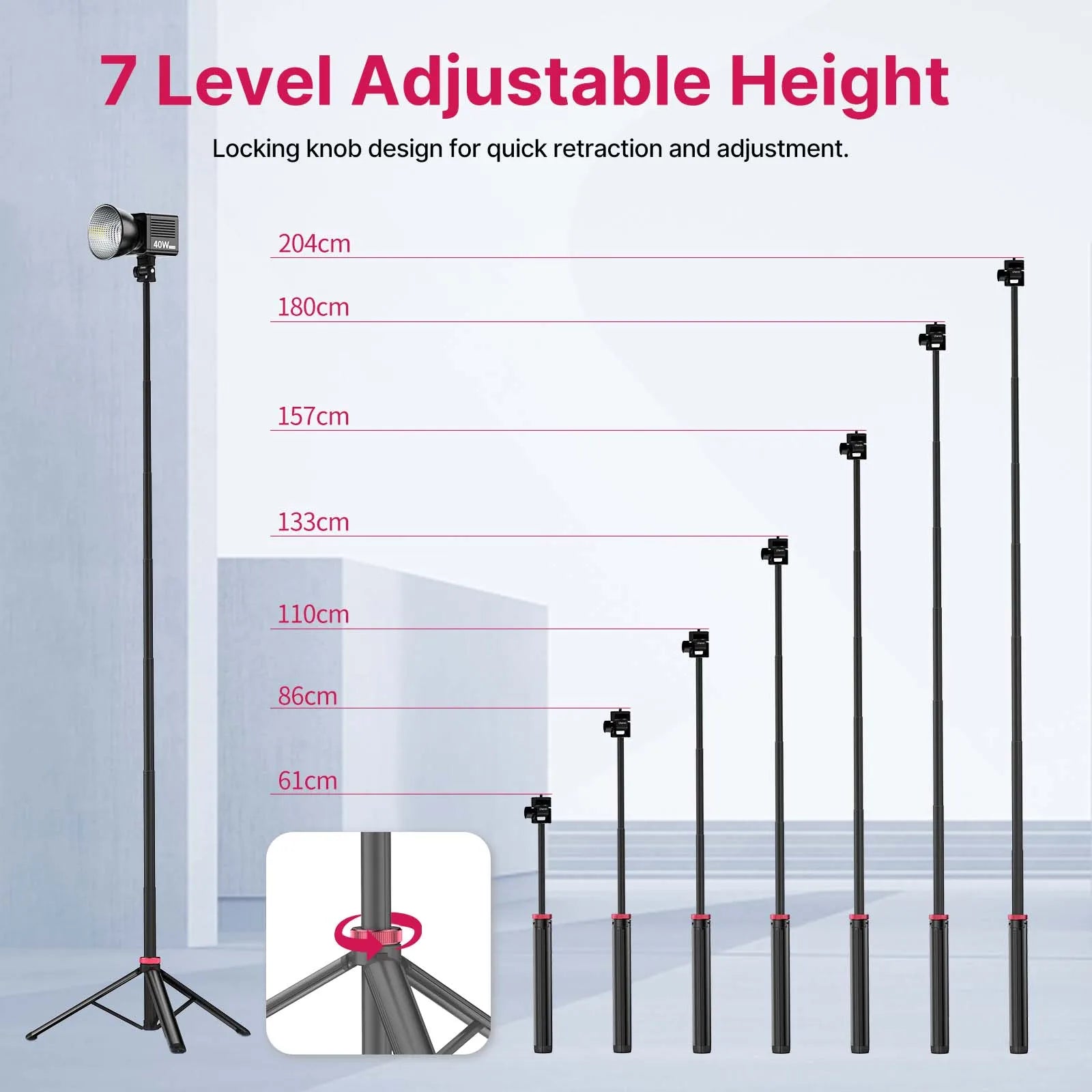 Ulanzi MT-79 Universal Tripod - 2M Adjustable Lightweight Support