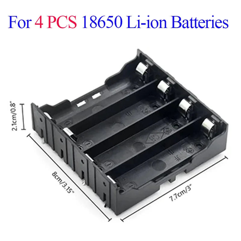 18650 Battery Storage Box - Versatile 1 to 4 Cell Holder