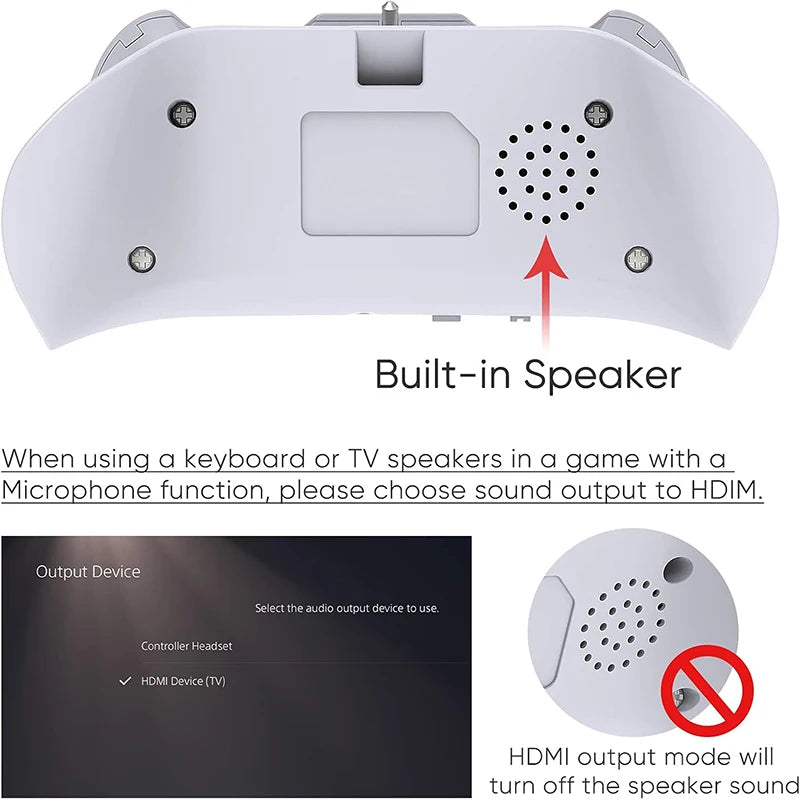 JOMAA Wireless PS5 Controller Keyboard with Speaker & Voice Chat