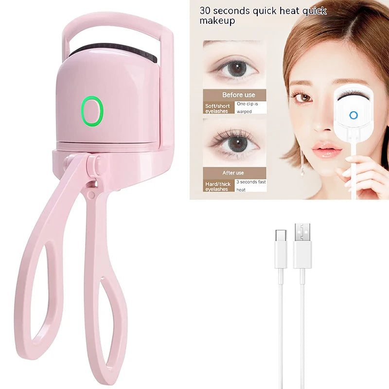Electric Heated Eyelash Curler – Long-Lasting Lift & Curl