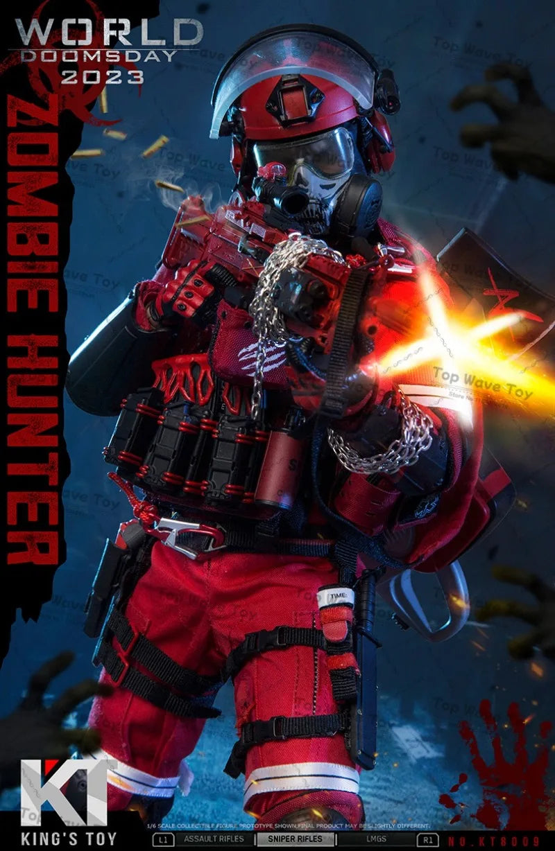 12-Inch Zombie Hunter Action Figure - Highly Movable Soldier Model