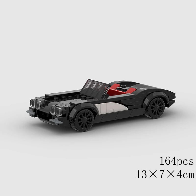 City Speed Convertible Racing Car Building Blocks - Ultimate DIY Model