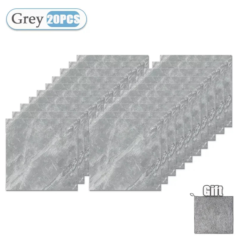 Thickened Self-Adhesive Marble Tile Stickers - Waterproof & Durable