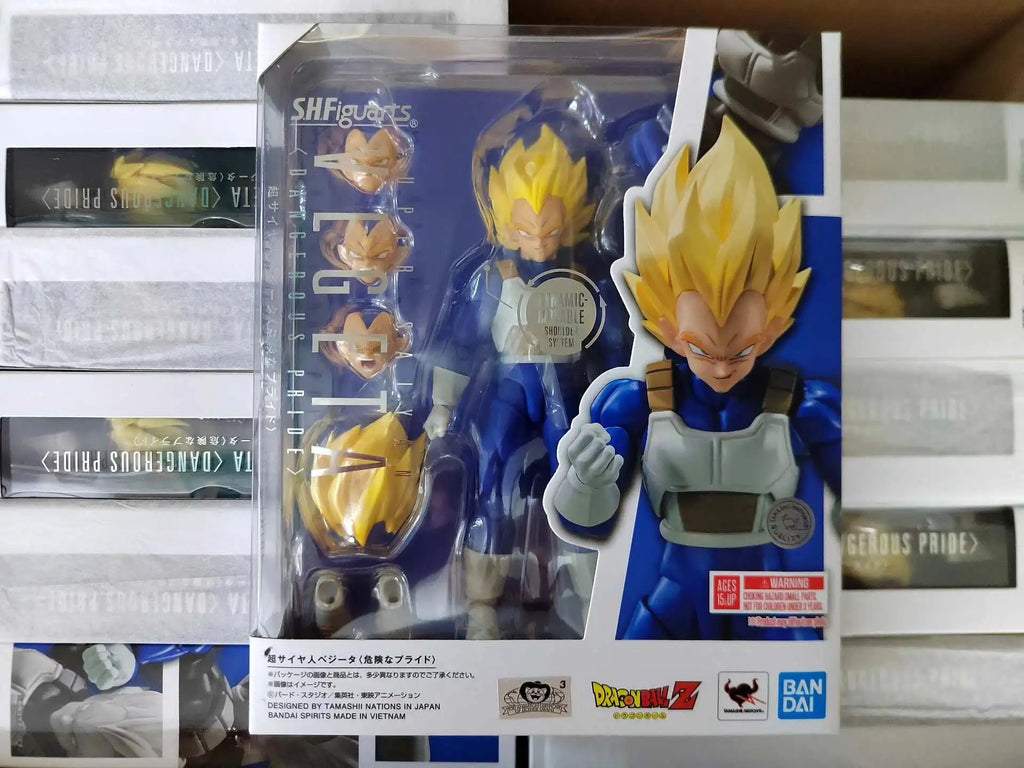 Bandai SHF Vegeta Action Figure - Epic Dragon Ball Collectible Toy